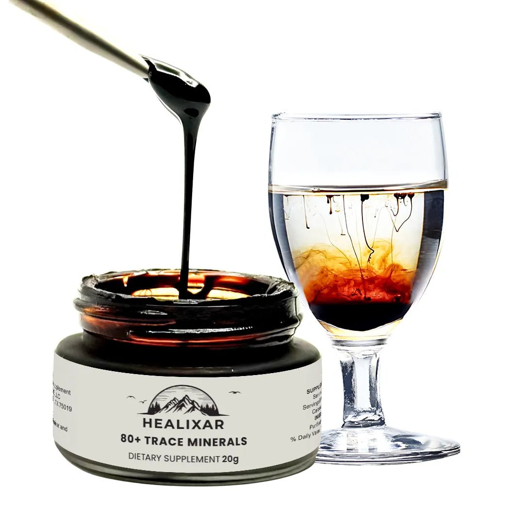 Healixars Premium Shilajit Combo – 50g Resin and 30ml Drops | Authentic Himalayan Wellness