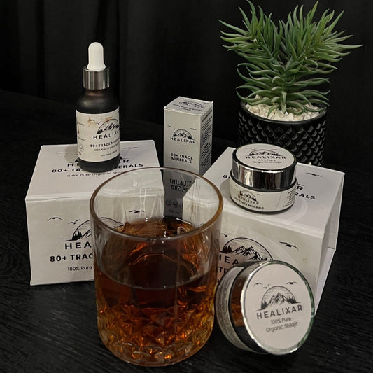 20g Resin + 30ml Drops Shilajit Bundle – Pure Himalayan Energy by Healixars