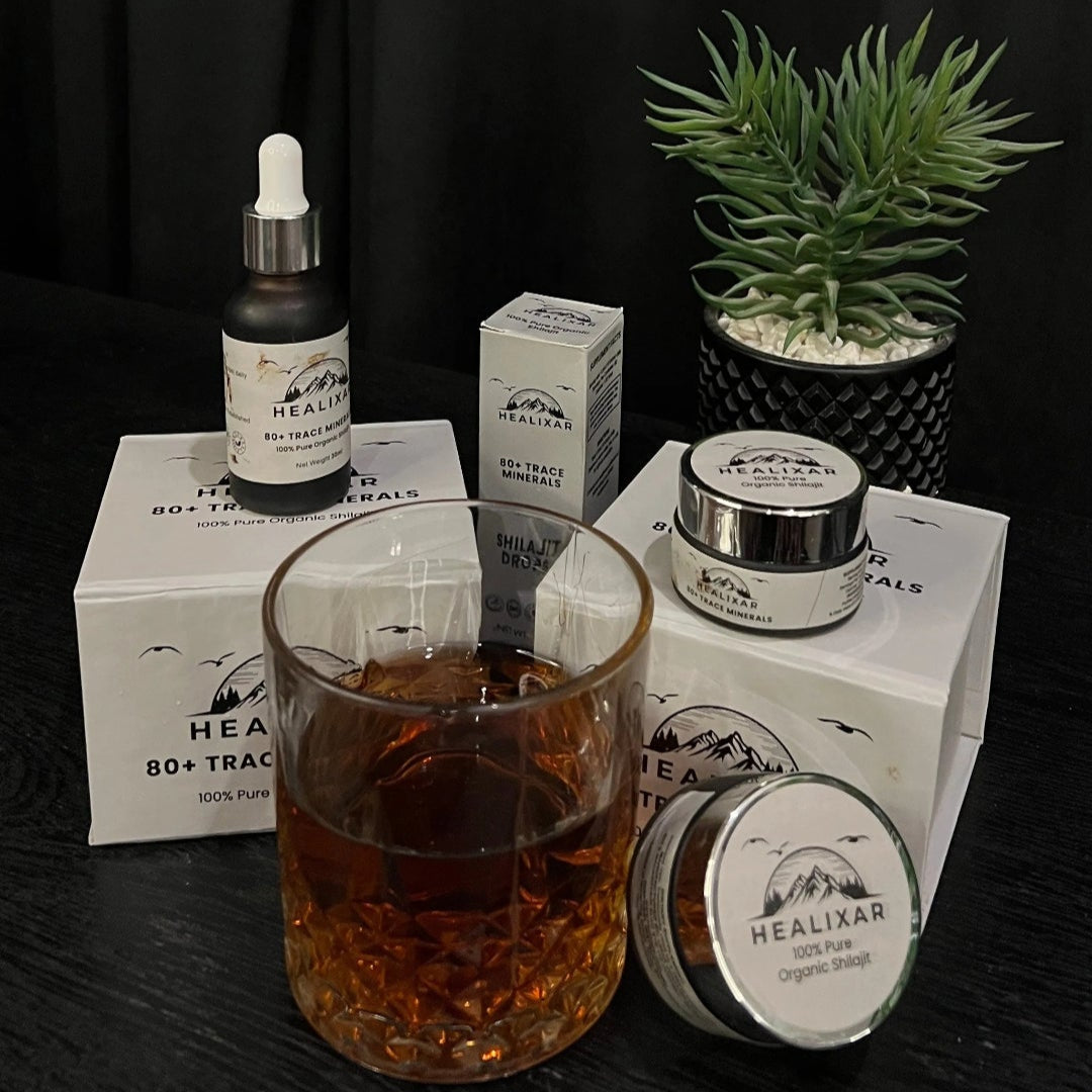 30g Resin + 30ml Drops by Healixars – Balanced Shilajit Bundle in Pakistan